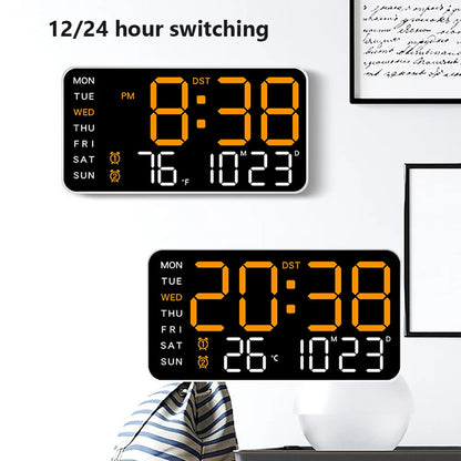 21cm Multifunctional Decorative Digital Wall Clock